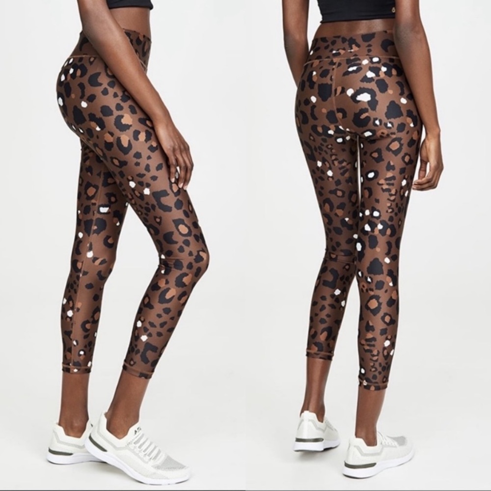 The Upside Carbon38 Tobacco Brown Leopard Leggings 10